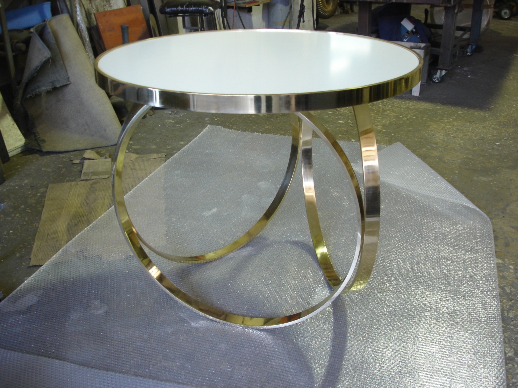 bronze table